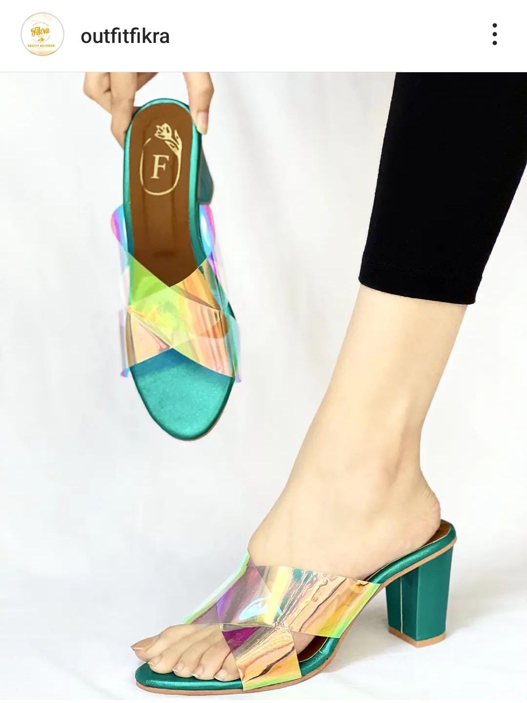 GLASS CROSS HEEL(Message us on Instagram or WhatsApp for any kind of information we are available)