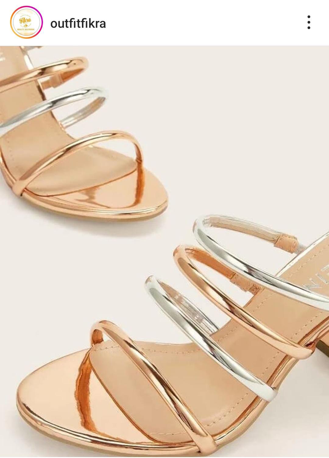 FOUR STRIP HEEL(Message us on Instagram or WhatsApp for any kind of information we are available)