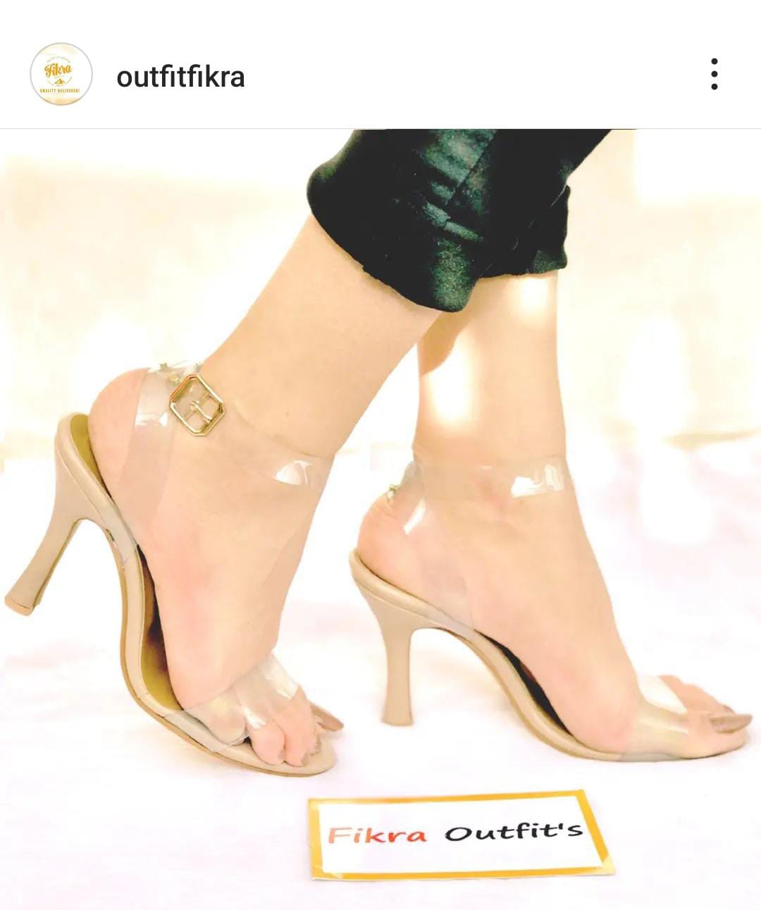 CV TRANSPARENT HEEL ( Free Delivery ) Message us on Instagram or WhatsApp for any kind of information we are available