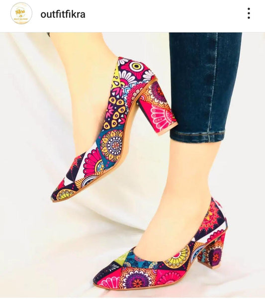 TALL HEEL PUMPY (MULTI( Free Delivery ) Message us on Instagram or WhatsApp for any kind of information we are available