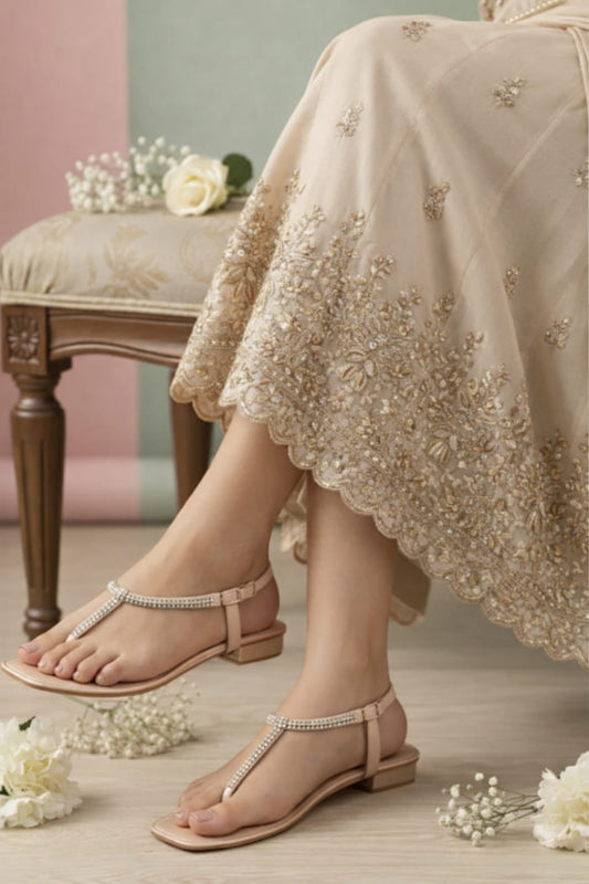 Buckle Gilt Sole Flat