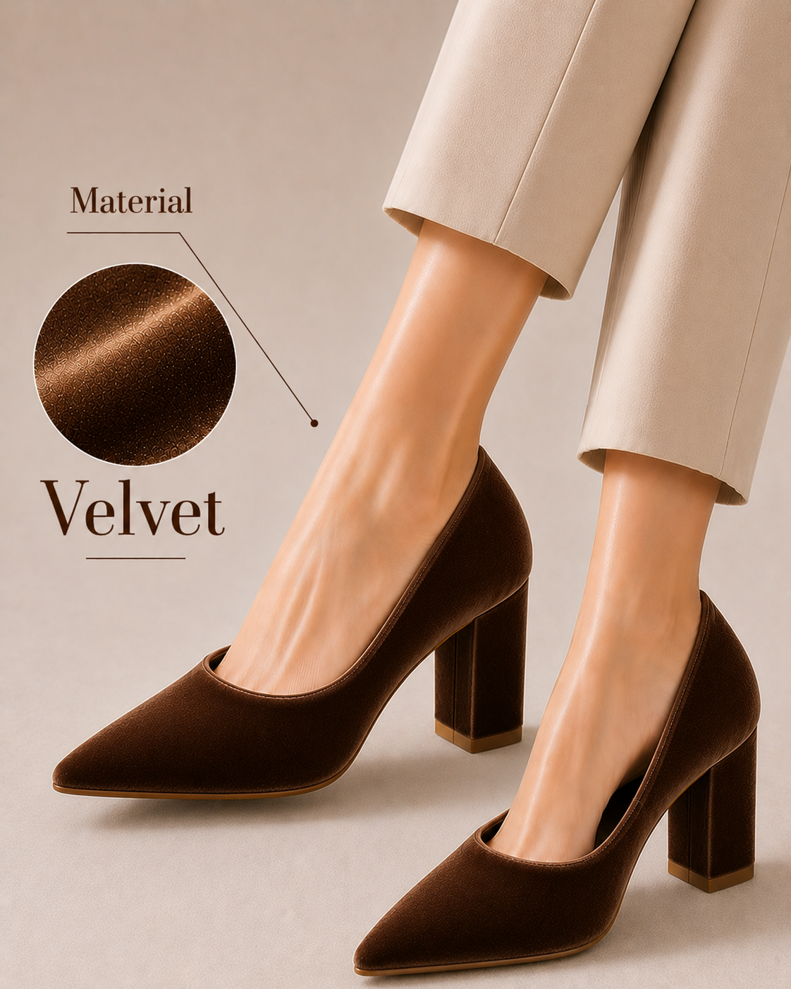 TALL VALVET HEEL