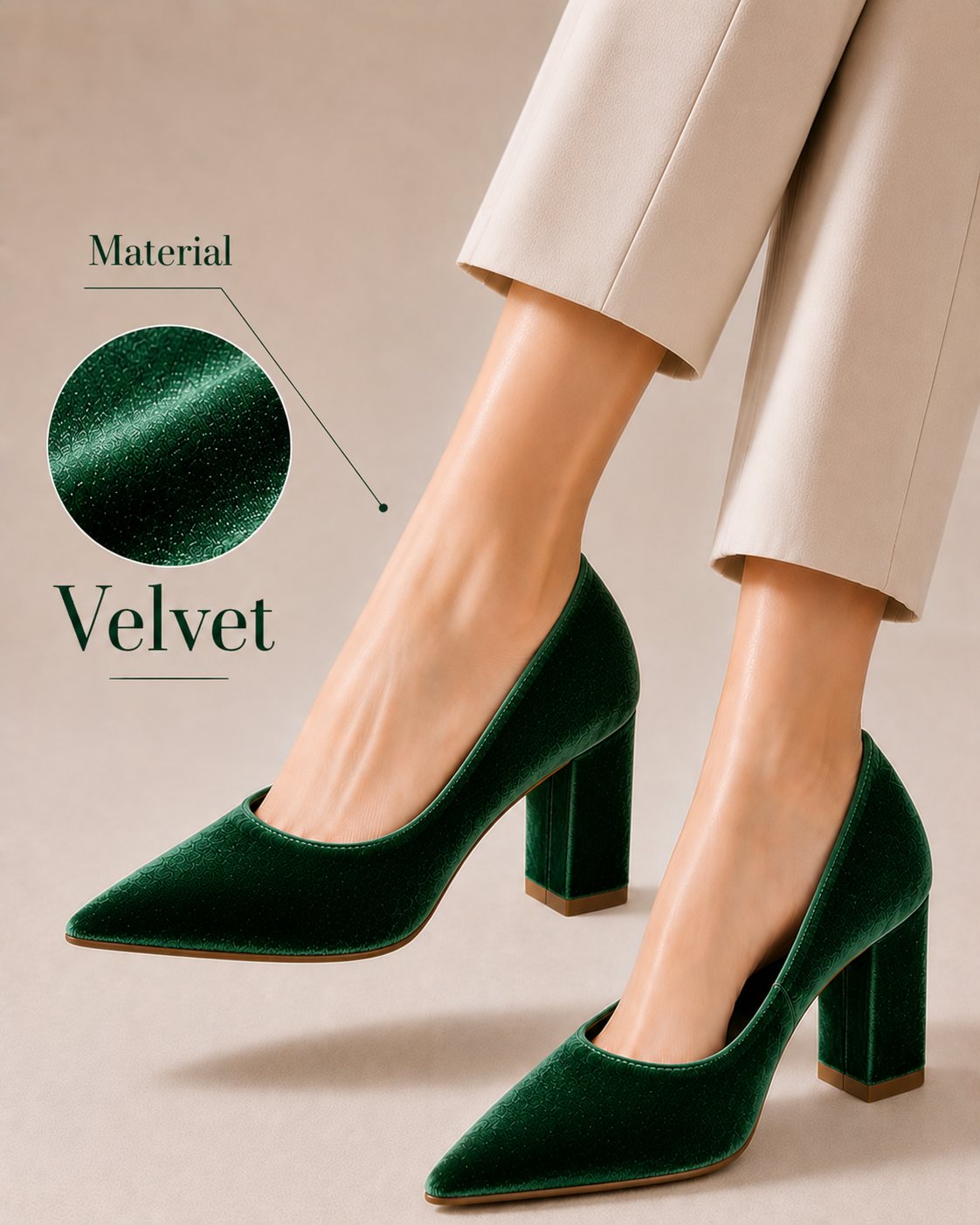TALL VALVET HEEL