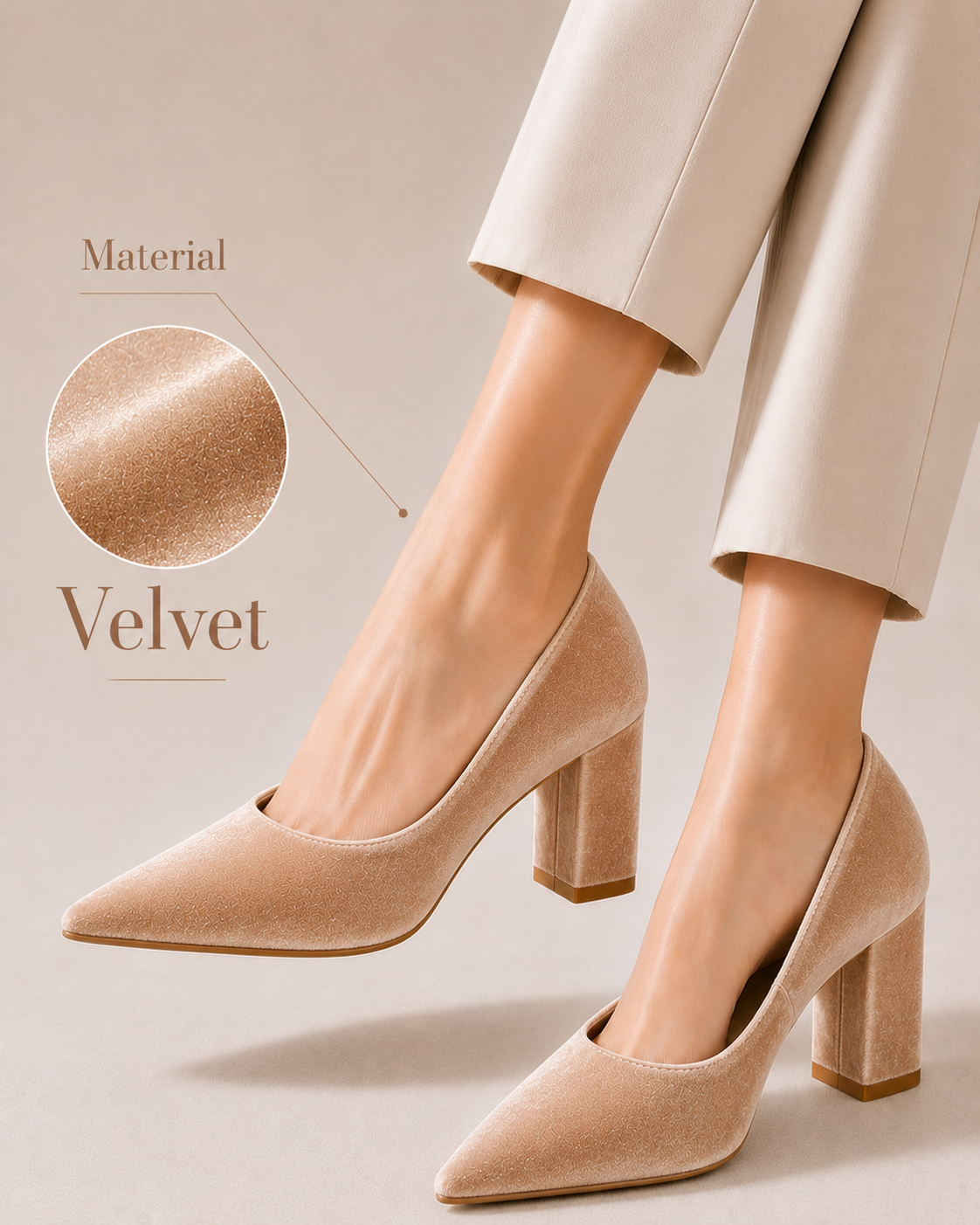 TALL VALVET HEEL
