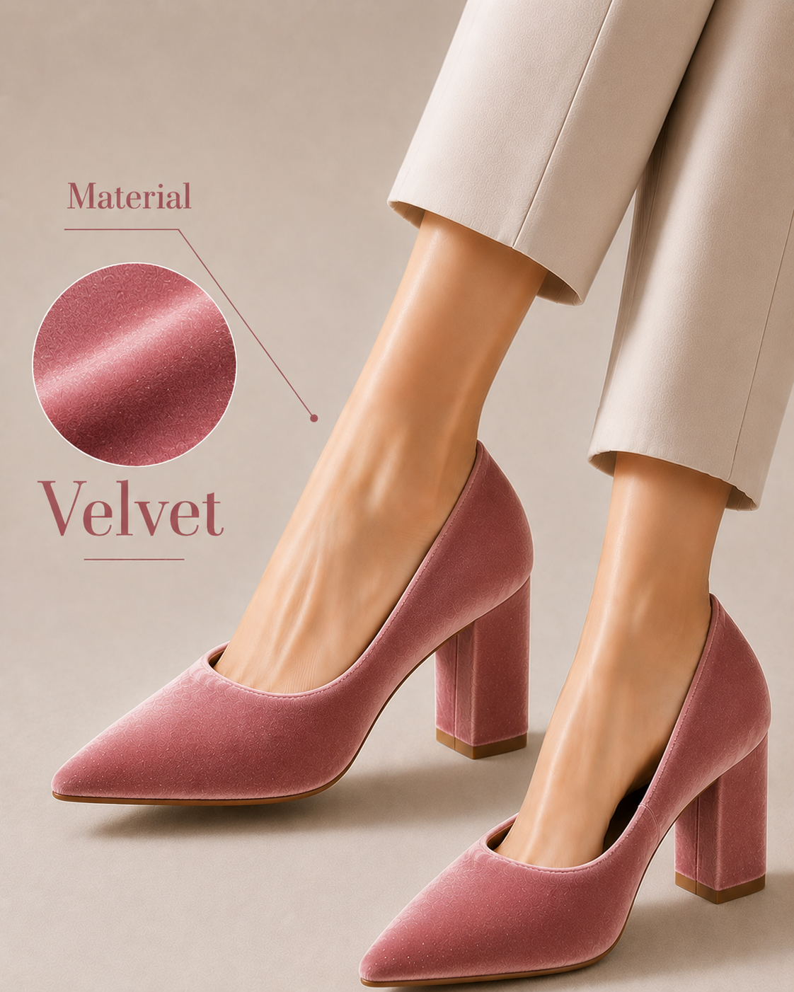TALL VALVET HEEL