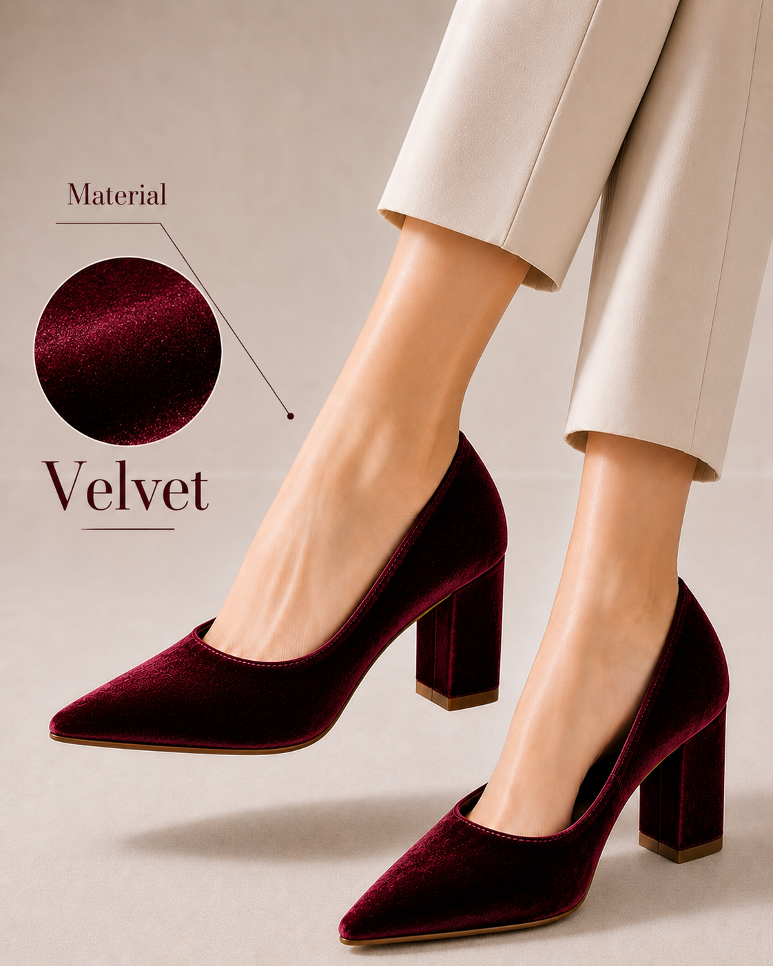 TALL VALVET HEEL