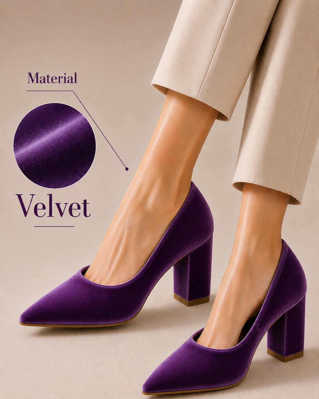 TALL VALVET HEEL