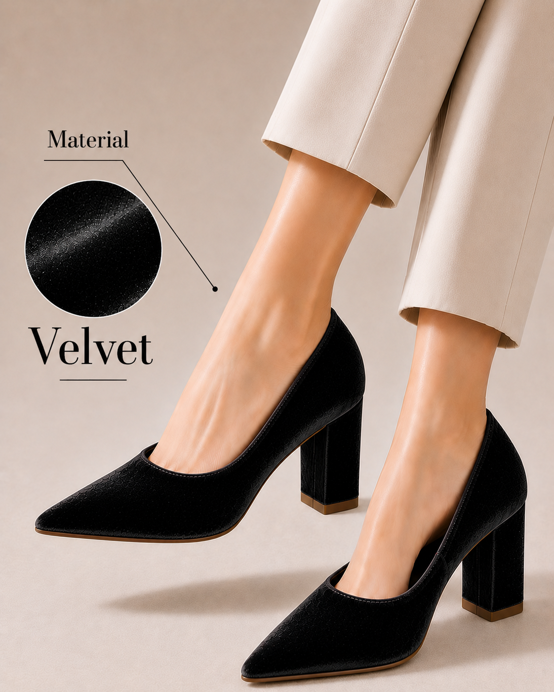 TALL VALVET HEEL